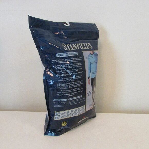 NEW Stanfield's Polo Pajama set blue, Men's size XL - Picture 3 of 13